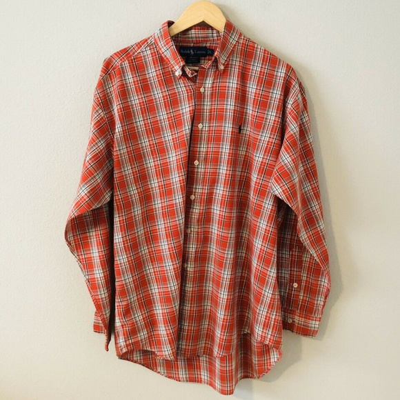 Ralph Lauren Other - Mens Ralph Lauren Red and Black Button Down Large
